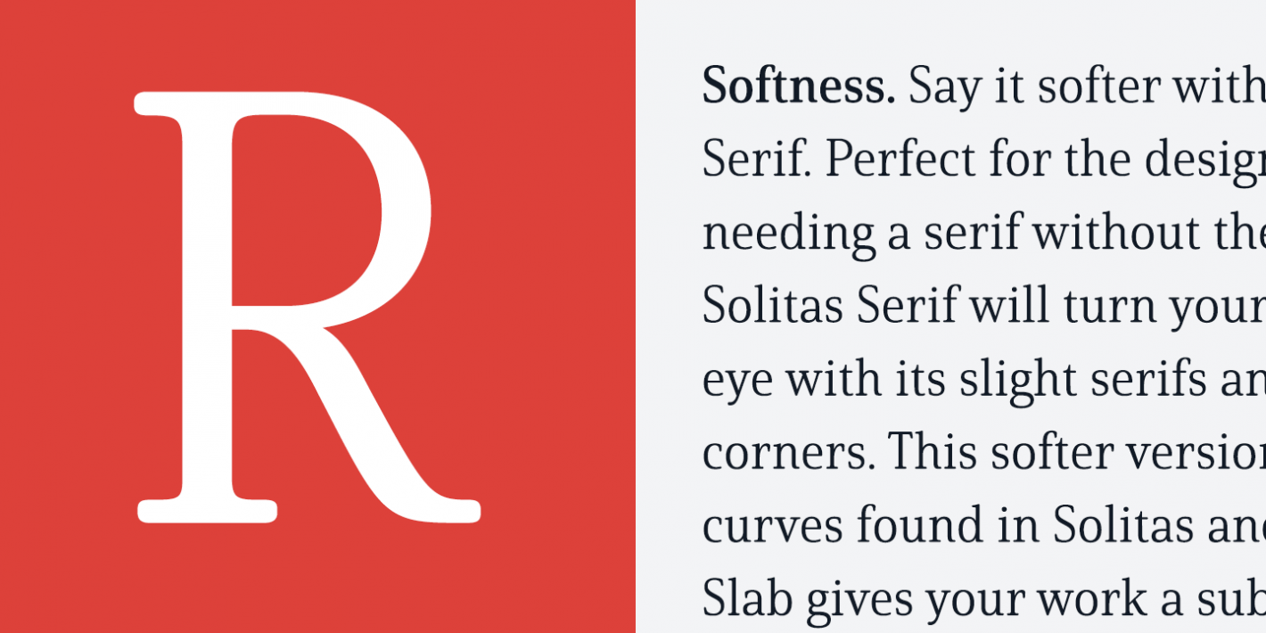 Solitas Serif Regular Font preview